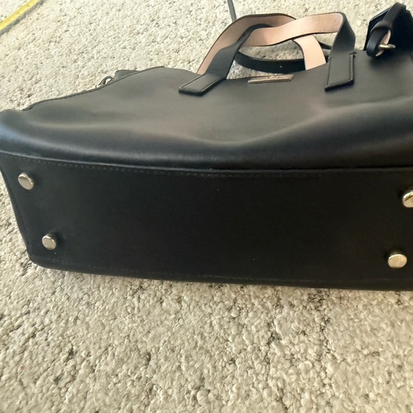 Kate Spade “Anisa” Black Tote with pink straps faded front logo otherwise GuC - Picture 7 of 16